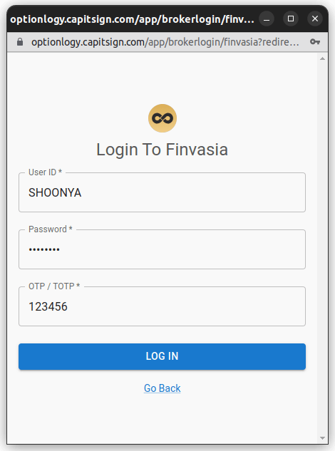 Finvasia Login