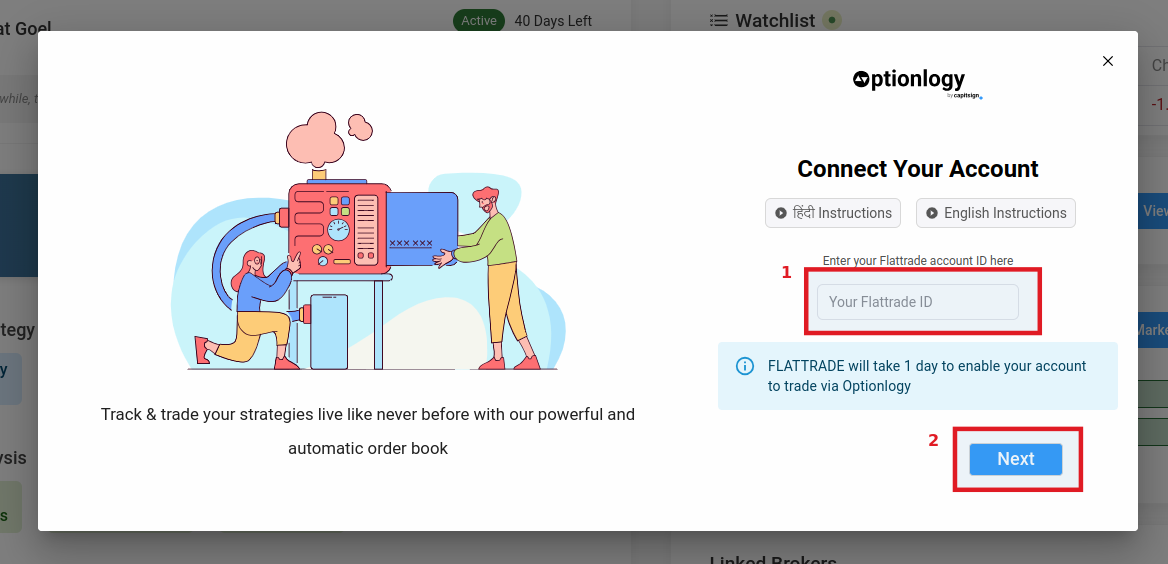 Connect Flattrade Account