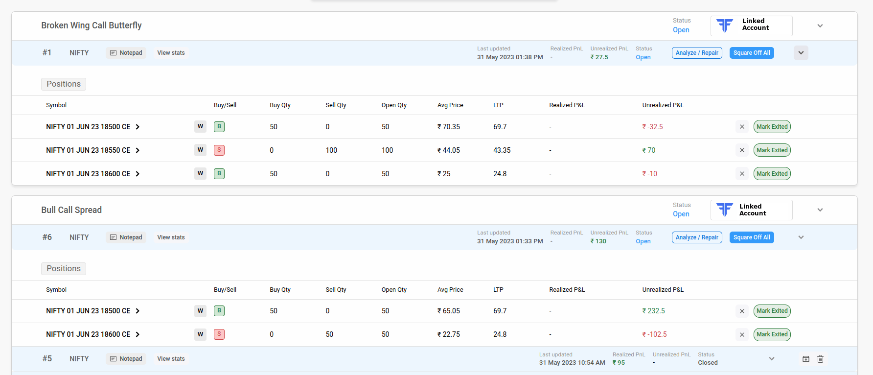 Optionlogy Order Book