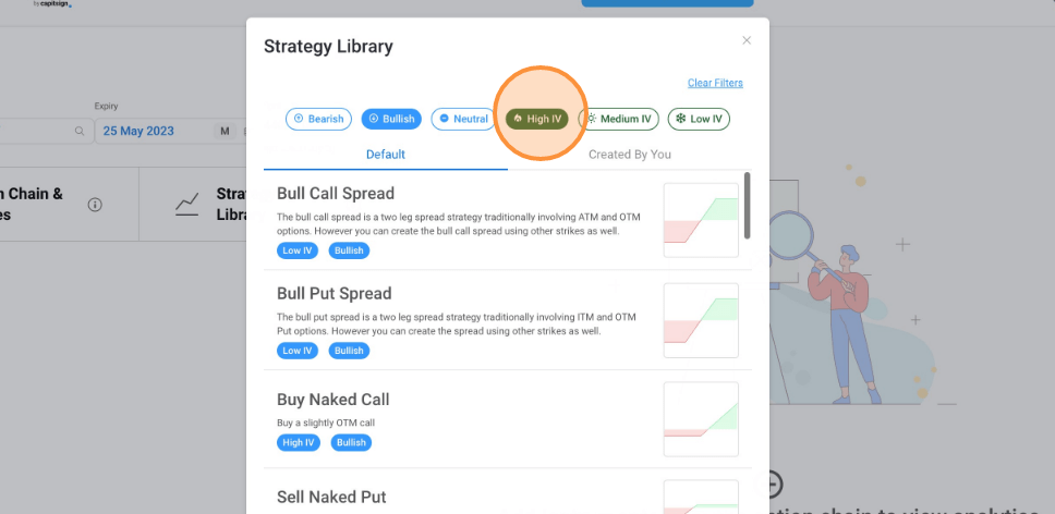 Strategy Library Filters